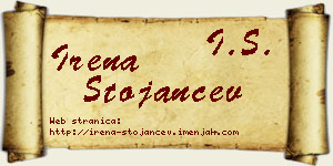 Irena Stojančev vizit kartica